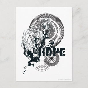 Carte Postale Graphique de lanterne bleue 4