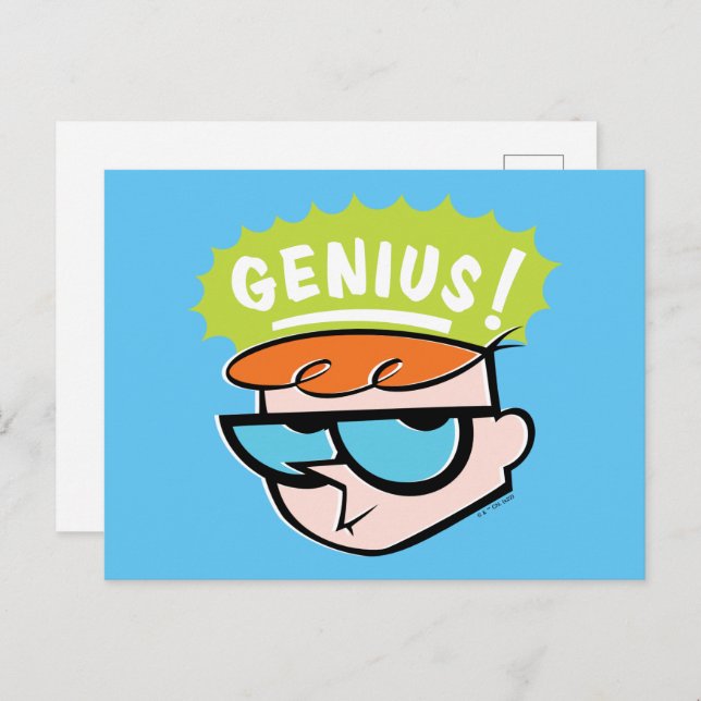 Carte Postale Graphique de légende Dexter "Genius" (Devant / Derrière)