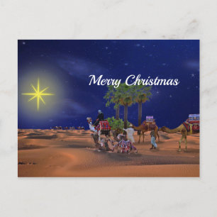 Carte Postale Graphique de Noël étoilé masculin