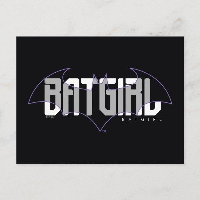 Carte Postale Graphique de nom haute technologie Batgirl (Devant)