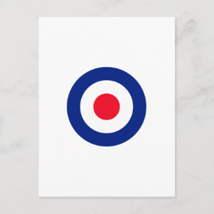 Carte Postale Graphique de symbole de cible Roundel