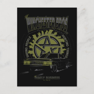 Carte Postale Graphique de voiture surnaturel "The Winchester Br