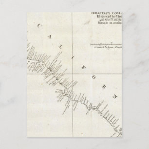 Carte Postale Graphique non coloré Californie