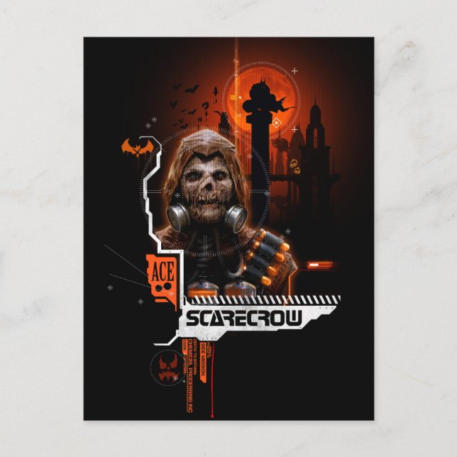 Carte Postale Graphique Orange Écarteur (Devant)