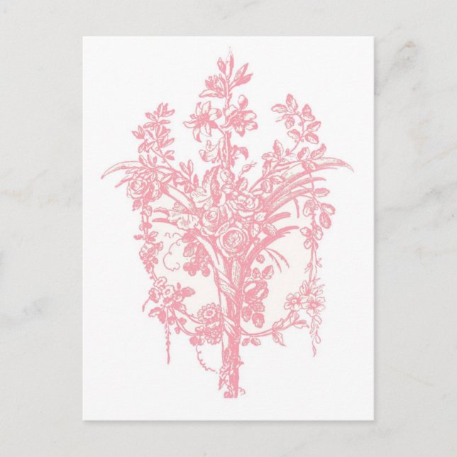 Carte Postale Graphique rose (Devant)