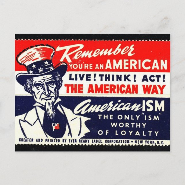 Carte postale graphique vintage (Devant)