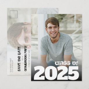 Carte Postale Gras Année Photo 2021 Graduation Enregistrer la da