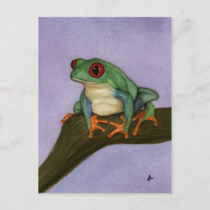 Carte postale Grat Red Eyed Tree Frog