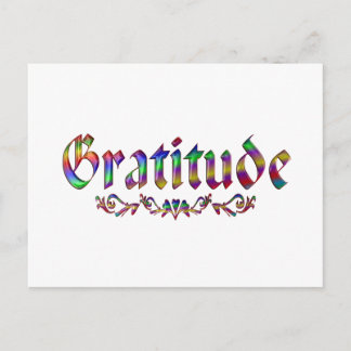 Carte Postale Gratitude