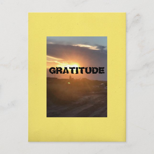 Carte Postale Gratitude (Devant)