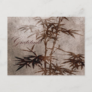 Carte Postale Gratitude de Zen Bamboo