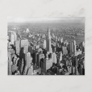 Carte Postale Gratte-ciel Art déco vintage New York City