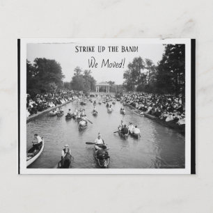 Carte Postale Grattez le groupe ! Nous Avons Déménagé !
