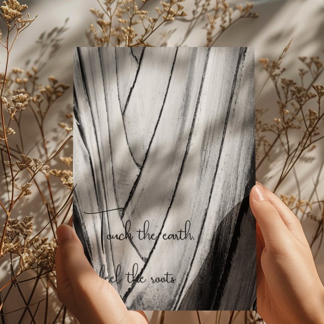 Carte postale Grattez noir et blanc Banana Bark Ar (Créateur téléchargé)