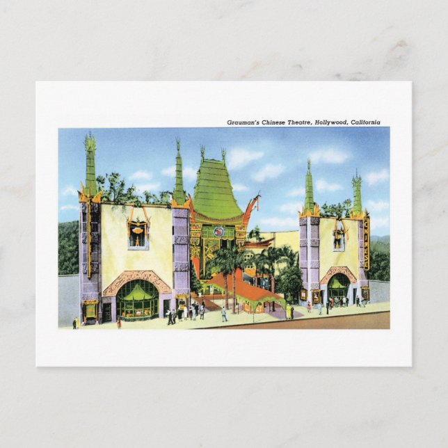 Carte Postale Grauman's Chinese Theatre, Hollywood, Ca (Devant)