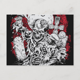 Carte Postale Grave Zombie