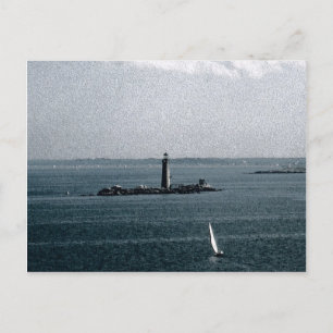 Carte Postale Graves Light dans le port de Boston