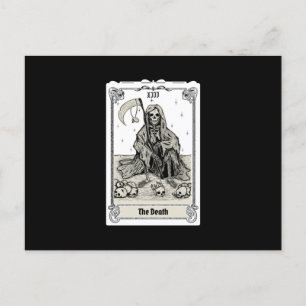 Carte Postale gravure tarot de la mort XIII