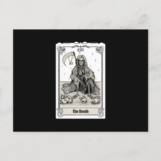 Carte Postale gravure tarot de la mort XIII