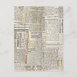 Carte Postale Gravures papier vintages - Verticales