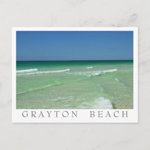 Carte Postale Grayton Beach - 30A Floride - Frontière blanche