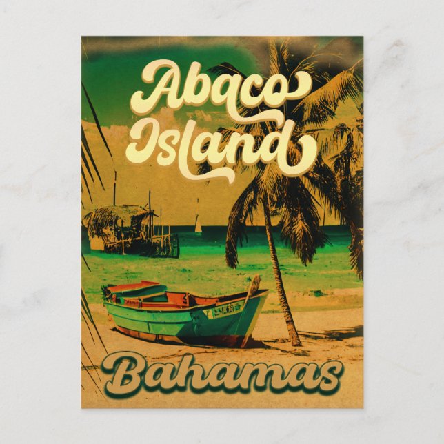 Carte Postale Great Abaco Bahamas Island Souvenirs Vintages (Devant)