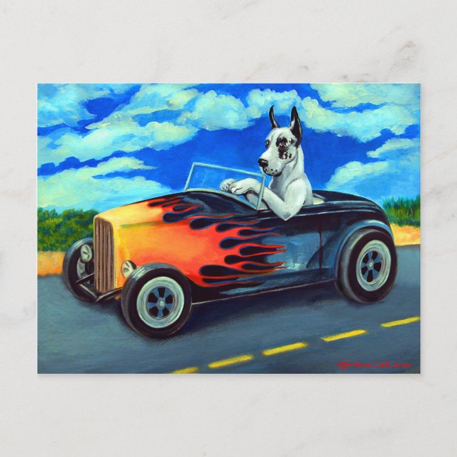 Carte postale Great Dane Harl (Devant)