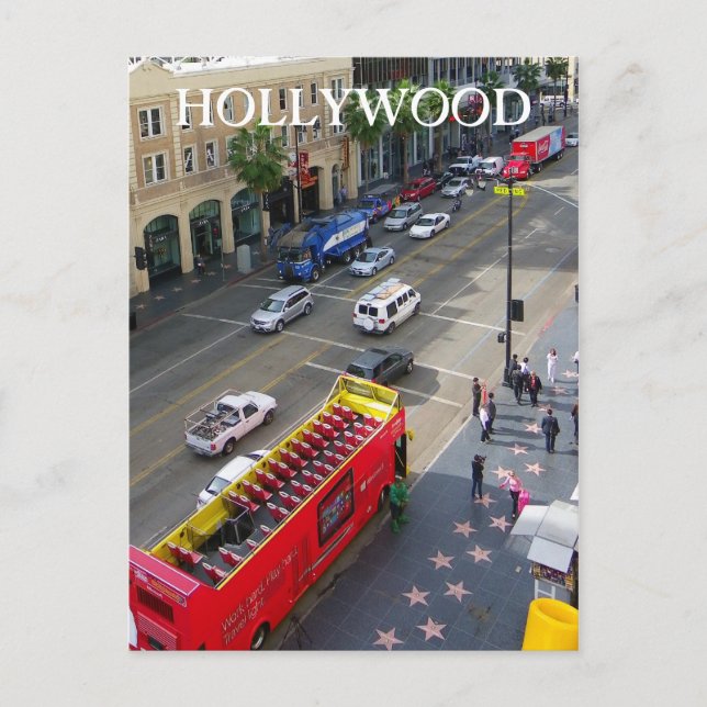 Carte postale Great Hollywood Boulevard ! (Devant)