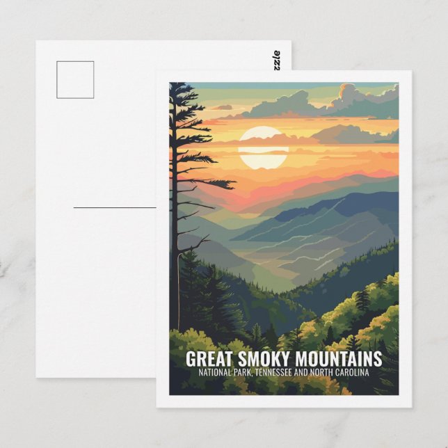 Carte Postale Great Smoky Mountains National Park Tennessee USA (Devant / Derrière)