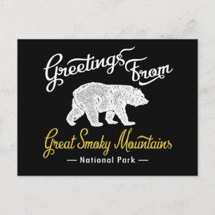 Carte Postale Great Smoky Mountains Parc national Ours