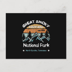 Carte Postale Great Smoky Mountains US National Park Camping