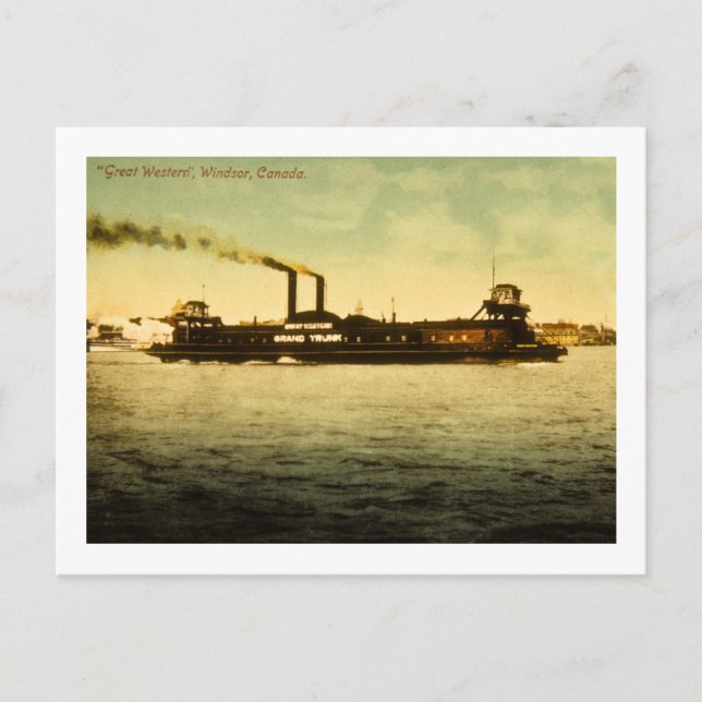 Carte Postale Great Western, Windsor, Canada (Devant)