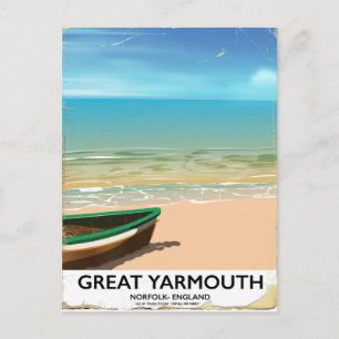 Carte Postale Great Yarmouth, Norfolk, Affiche de voyage au bord