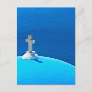 Carte Postale Grèce, Îles des Cyclades, Santorin, Oia, Église