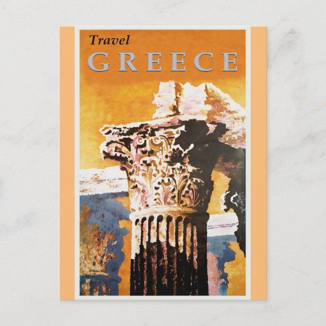 Carte Postale Grèce Vintage grec affiche Voyage (Devant)
