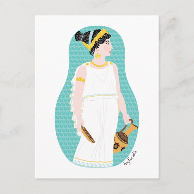 Carte postale grecque antique Matryoshka (Devant)