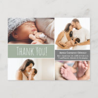 Green Baby boy Photo Collage baby shower merci