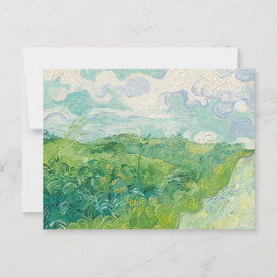Carte Postale Green Blé Fields, Auvers par van Gogh :