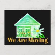 Green Botanical We Are Moving New Home Address