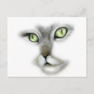 Carte Postale Green Eyed Kitty