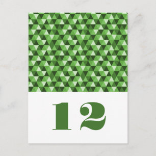 Carte postale Green Geometry Triangles