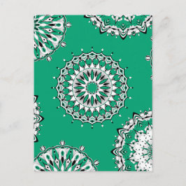 Carte postale Green Mandalas 1