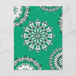 Carte postale Green Mandalas 2