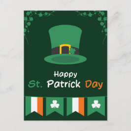 Carte Postale Green Orange St. Patrick's Day
