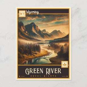 Carte Postale Green River, Wyoming   Vintage