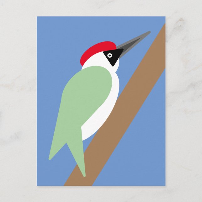 Carte postale Green Woodpecker (Devant)