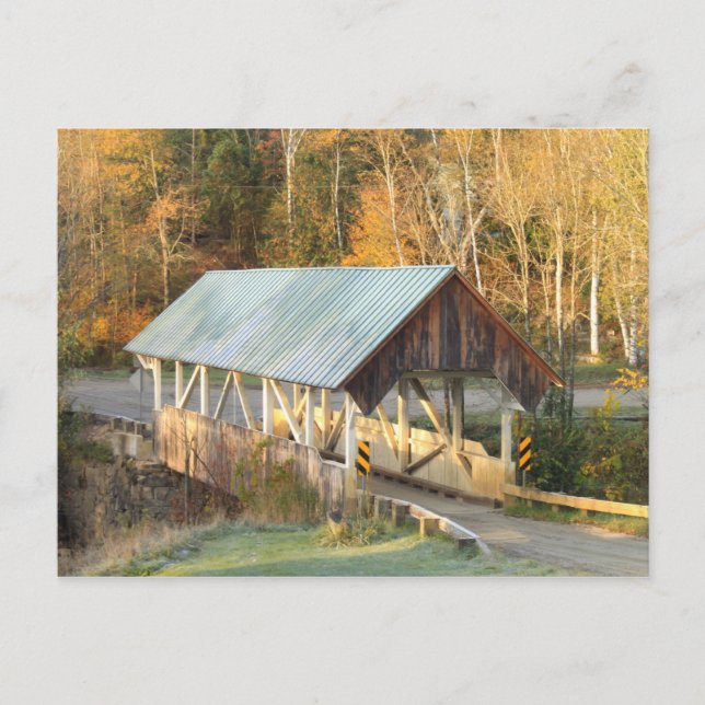 Carte Postale Greenbanks Pont couvert Hollow Danville Vermont (Devant)