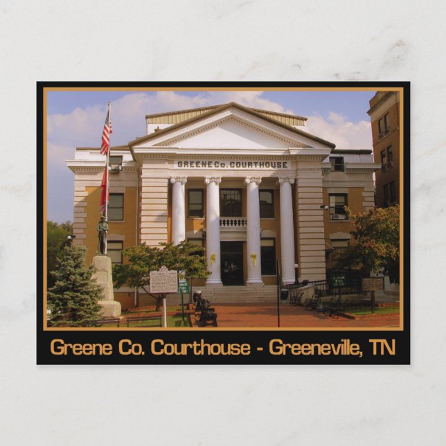 Carte Postale Greene County Courthouse - Greeneville, TN (Devant)