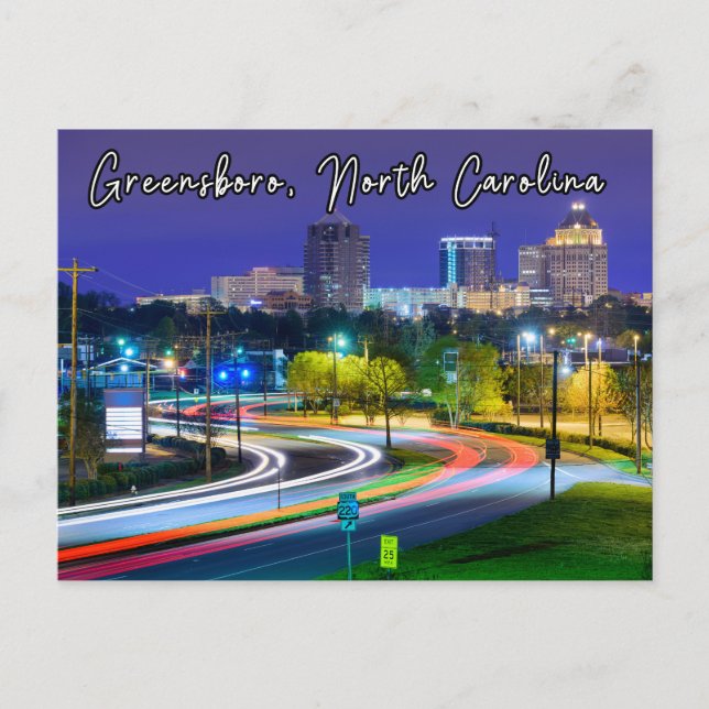 Carte postale Greensboro Caroline du Nord (Devant)