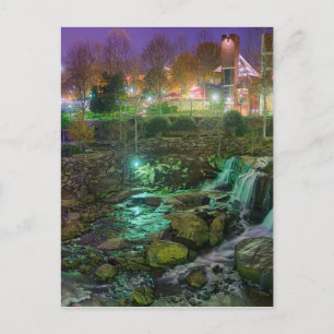 Carte Postale greenville carolina sud centre-ville nuit sout